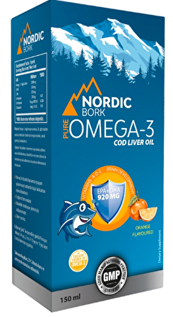 Nordic Bork  Omega-3 Portakal 150 Ml Şurup 8681820201987